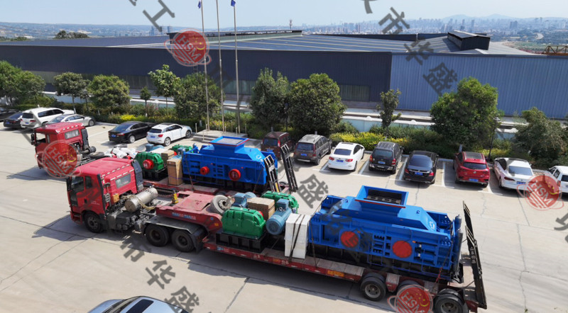 瓜米石制砂機發(fā)貨現場